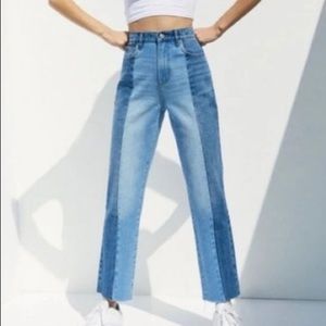 Urban Outfitters BDG Jessye two tone high rise cropped wide leg  jeans 29